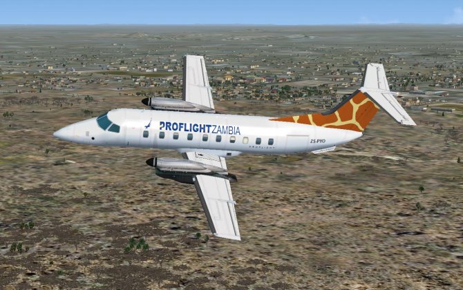Proflight Zambia helps rescue a baby vervet monkey