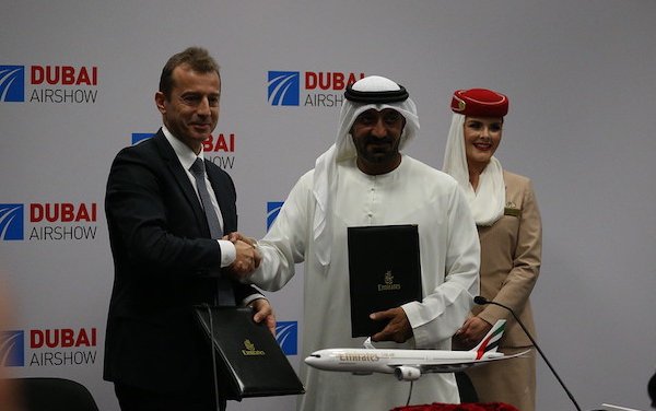 50 A350XWB order for Emirates signed at Dubai Airshow 2019