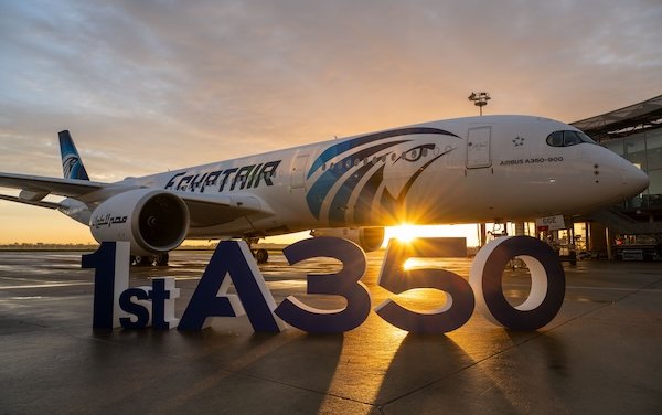 EGYPTAIR takes delivery of its first of 16 Airbus A350-900 aircraft