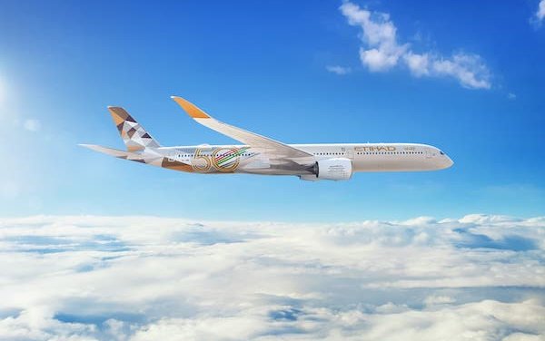 Etihad Airways unveiled Sustainability50 Airbus A350 on inaugural flight to Paris