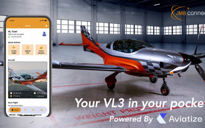 JMB Aircraft expands VL3 flight functionality with JMB Connect - world first integrated app for Ultralight aircraft 