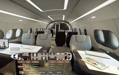 LS GROUP developed a configurator offering an immersive experience for Airbus Corporate Jets customers