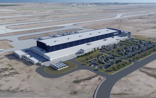Sustainable aircraft service center to be build by Gulfstream Aerospace in Arizona 