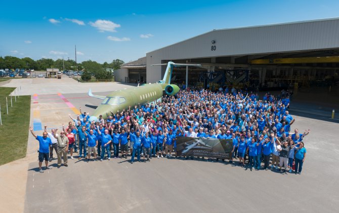 Textron Aviation rolls out first production Cessna Citation Longitude